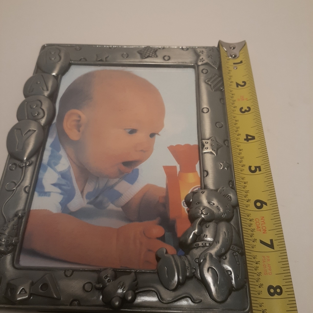 Pewter color Baby Picture Frame - Picture 4 of 4